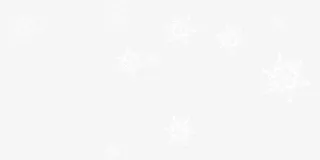 白色轻盈卡通雪花装饰图案免抠