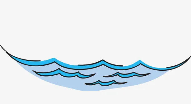 大海里的波浪免抠