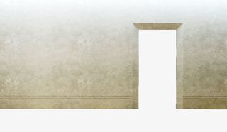 手绘渐变几何砖墙免抠