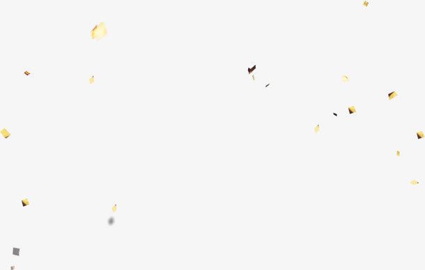 多边形纸块不规则漂浮免抠