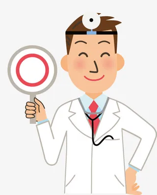 卡通医生元素免抠