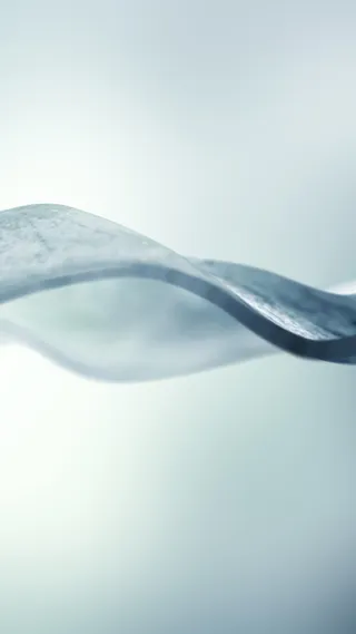 蓝色小清新丝带手机端H5背景高清