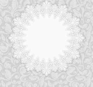 灰色中国风圆环装饰免抠