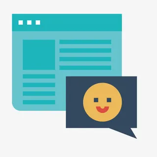 蓝色新闻弹窗免抠