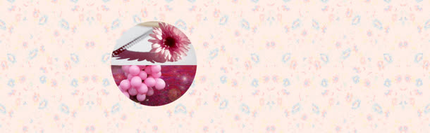 气球唯美粉色背景banner