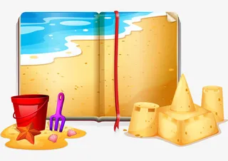 矢量展开的书本免抠