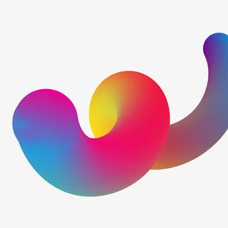 彩色旋转简约时尚流体背景图