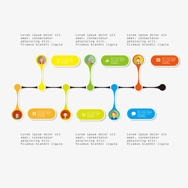 金融信息网页元素免抠