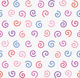 多彩扭曲线条免抠