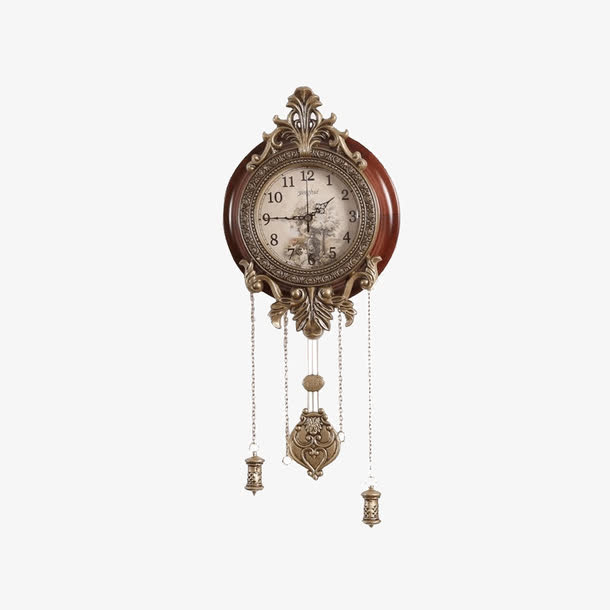 客厅静音挂钟原装机芯免抠