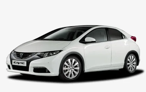 白色本田汽车免抠