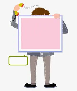 拿卡片的接电话的男士免抠