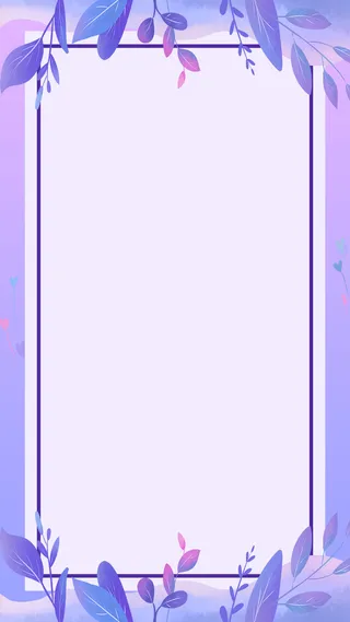 紫色小清新唯美背景图高清卡通手绘背景