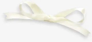 白色蝴蝶结  白色飘带 白色丝带png素免抠