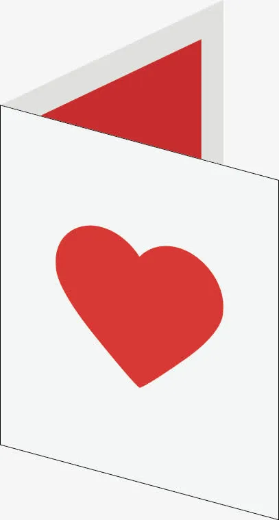 卡通结婚请柬png矢量素材免抠