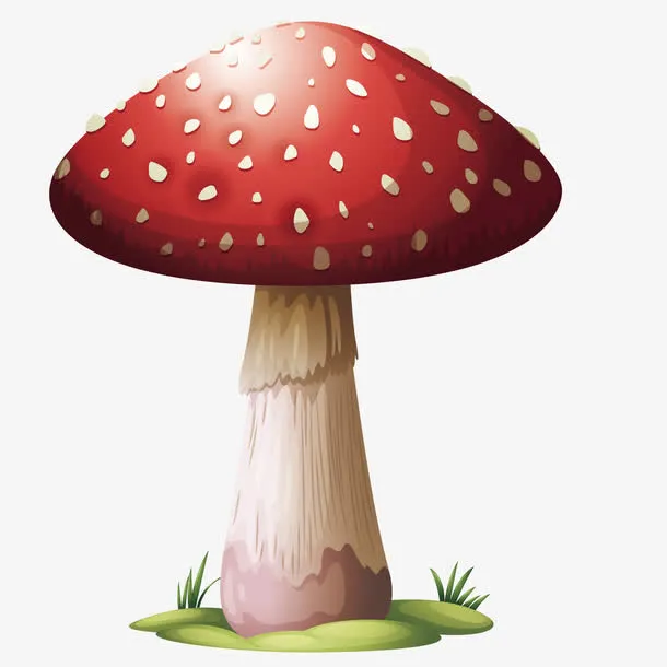 矢量毒蘑菇免抠