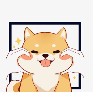 卡通单身狗免抠