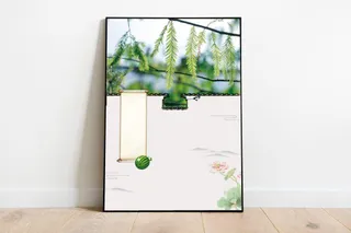 简约简单小清新大暑海报高清另类其他背景