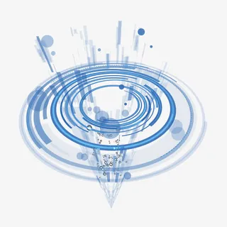 科幻感圆圈素材免抠