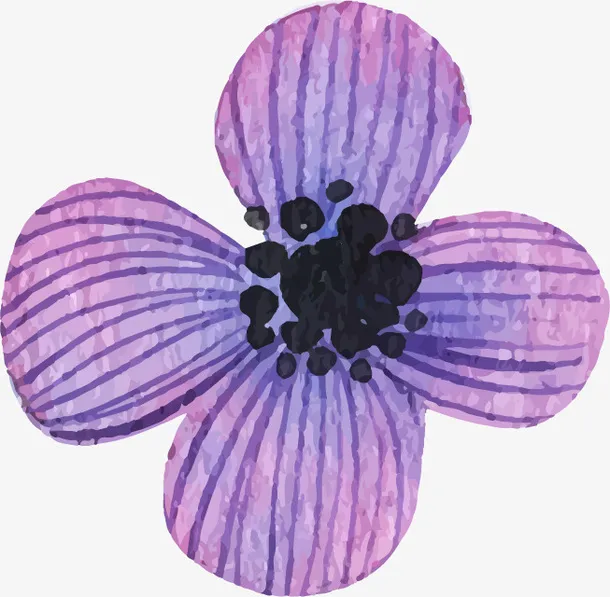 手绘花朵免抠
