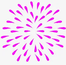 蓝色烟花盛开燃放免抠