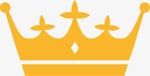 敞开的扁平化皇冠免抠