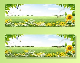 清新春天促销背景高清