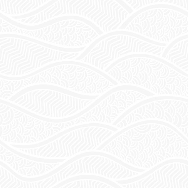 白色波浪纹免抠