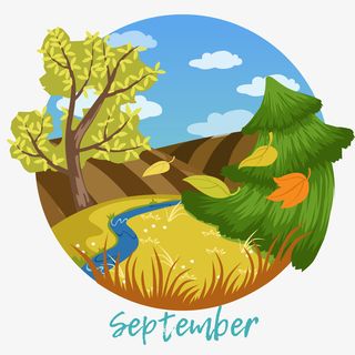 一年四季变化之秋天免抠