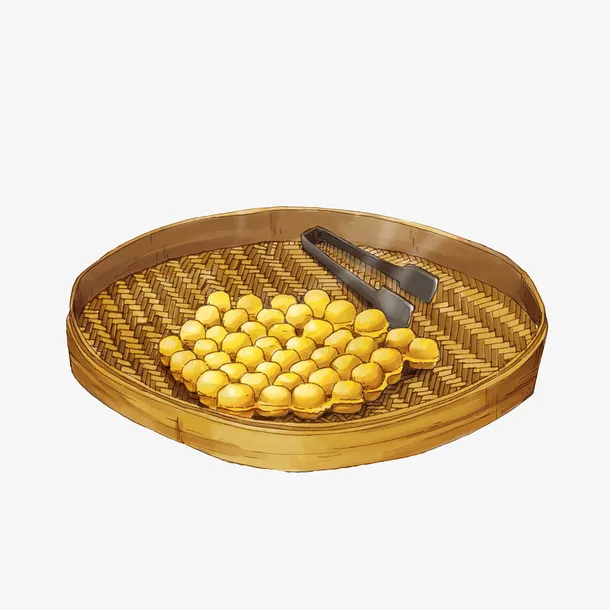 卡通热乎乎的鸡蛋仔素材免抠