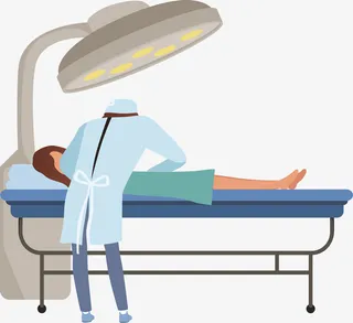 正在给病人做手术的医生免抠