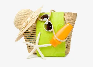 编织的沙滩包免抠