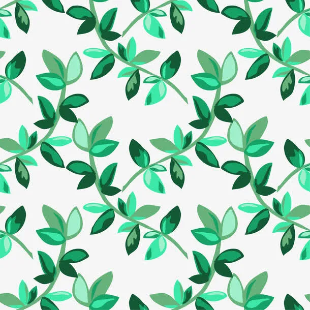 清新藤蔓底纹免抠