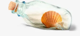 漂流瓶免抠