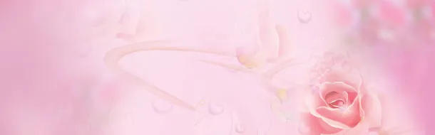 粉色花朵背景banner