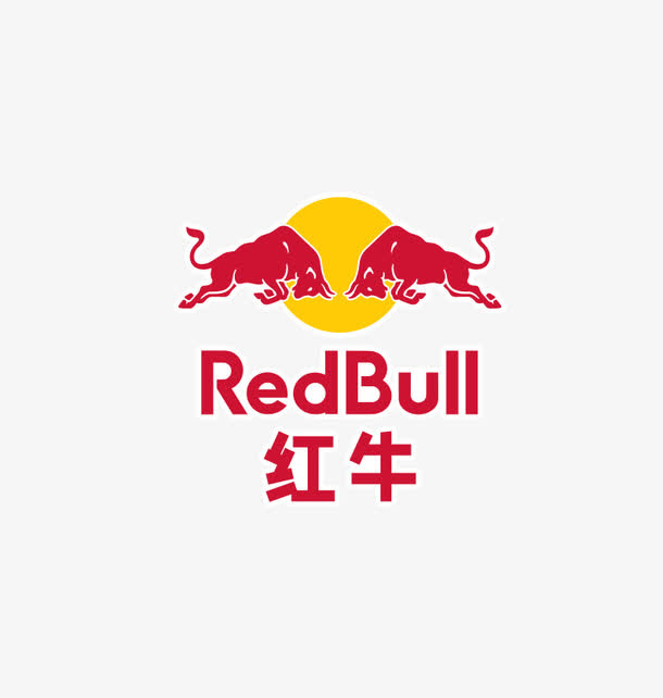 红牛标示素材免抠