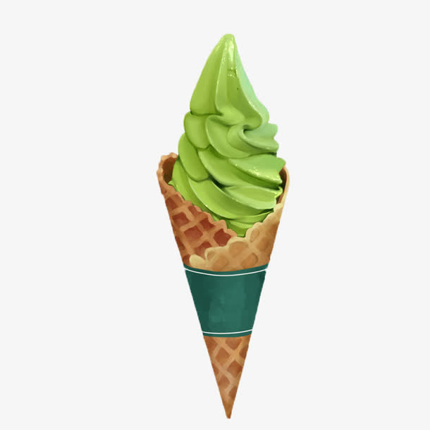 抹茶冰淇淋免抠