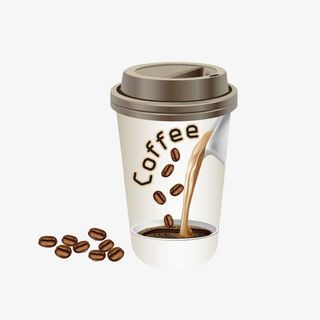 咖啡口味奶茶插画免抠