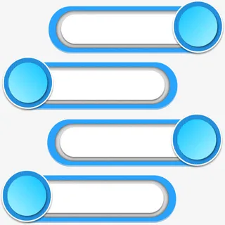 蓝色标题栏免抠