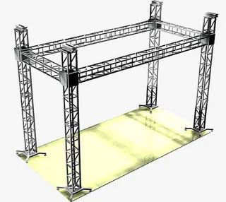 舞台矩形灯光架免抠