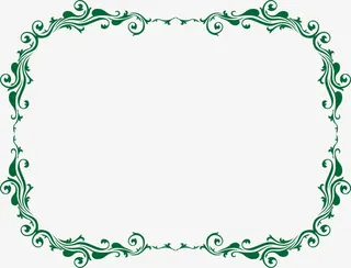 欧风边框幕布免抠