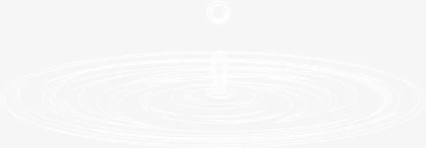 手绘水圈和水珠免抠