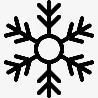 圣诞雪花图标免抠