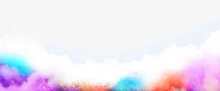 水彩墨迹边框免抠