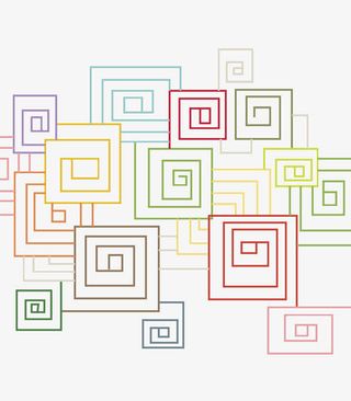 螺旋方形叠加效果免抠