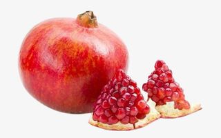 红色水果石榴免抠