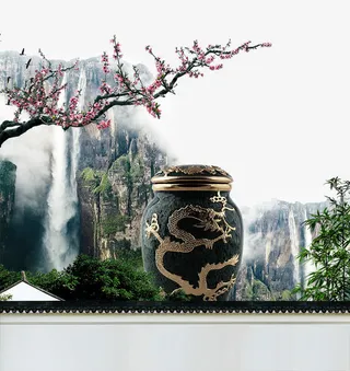 房地产海报元素古董坛免抠