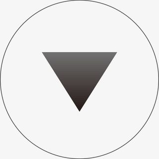 三角形圆圈向下箭头图标矢量素材免抠