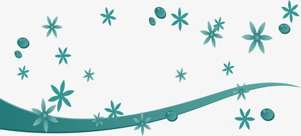 手绘绿色藤蔓免抠