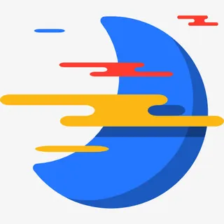 半个月亮图标免抠